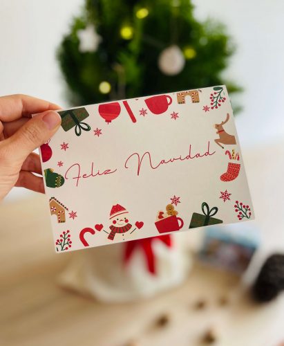 tarjeta personalizada para regalo navideño tarjeta de navidad personalizada